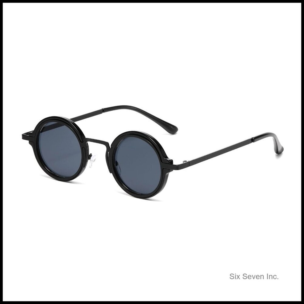Vintage Round Sunglasses Retro Punk Shades Unisex UV400 Protection Classic